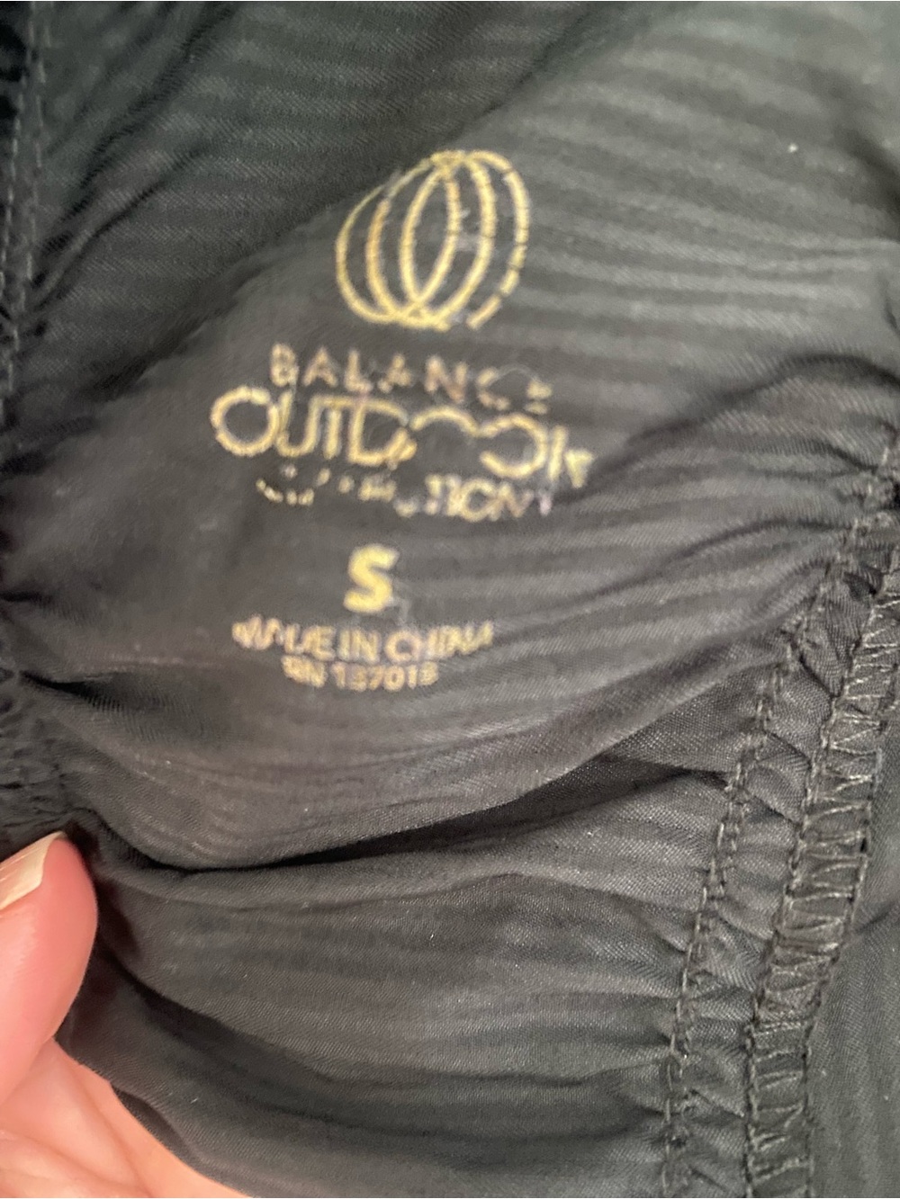 Balance Collection Black Zip-Front Ruffle-Trim Utility Jacket - Picture 5 of 11